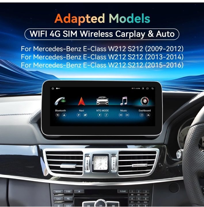 Mercedes E-Class compatible dashboard reference