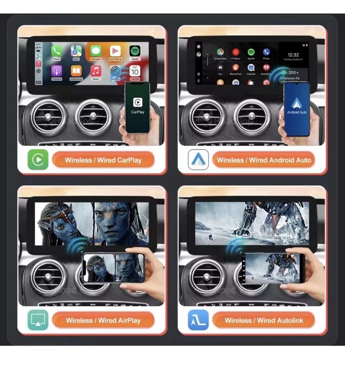 Mercedes wireless CarPlay Android Auto features