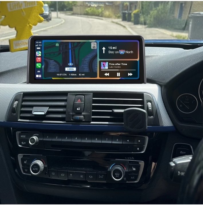 BMW 3 and 4 Series CarPlay screen installed in dashboard
