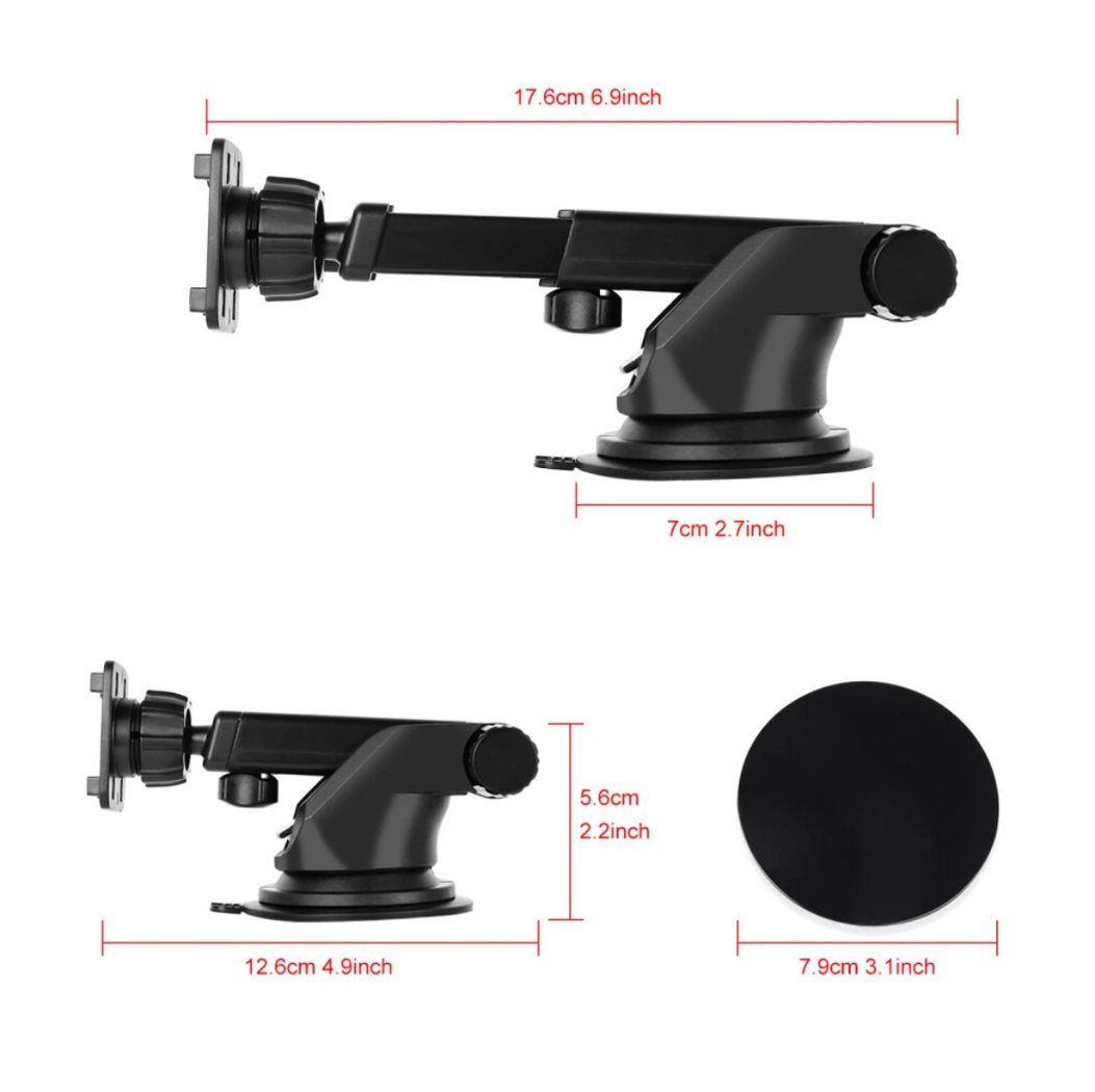 Adjustable suction mount dimensions