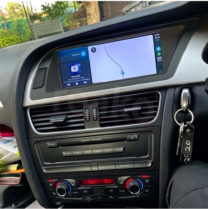 Audi CarPlay retrofit installed in original dashboard