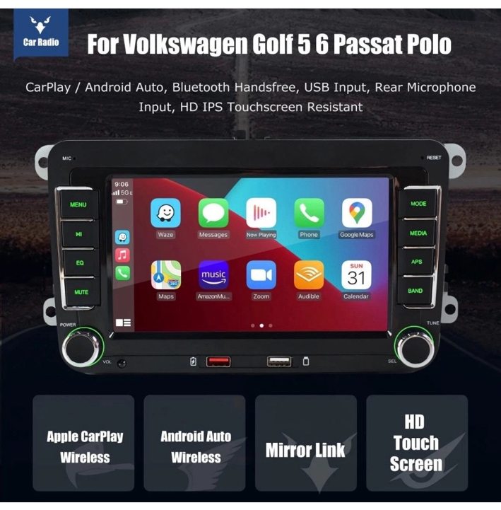 VW CarPlay touchscreen features