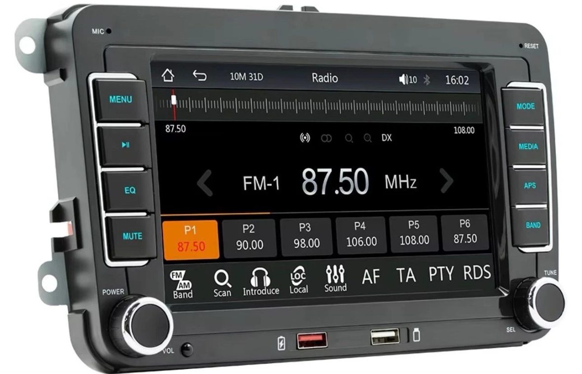 VW replacement radio tuner screen